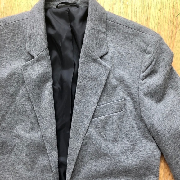 ZARA  MAN BASIC GREY SWEAT BLAZER - L - Picture 7 of 8